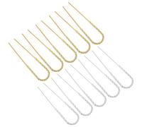 OFFIGAM 10Pcs Vintage U Shaped Hair Forks Durable Iron Hairpins for Elegant Hairstyles Unique Chinese Style Hair Sticks for DIY Hairdos Charming Accessories for Women