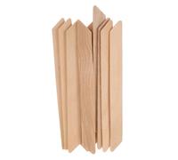 OFFIGAM 10pcs Wooden Wax Sticks Small Slanted Spatulas Hair Removal Applicators for Face Eyebrow Nose Waxing Beauty Personal Care