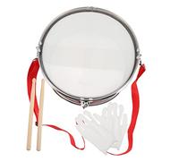 OFFIGAM 11-inch Bright Red Kid Snare Drum Set with Drumsticks, Toddler Percussion Toy Music Instrument for Preschool Education and Rhythm Practice