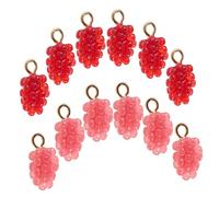 OFFIGAM 12Pcs Jewelry Accessory DIY Charms for Bracelet Necklace Making Vivid Hand Painted Miniature Pendants for Craft Projects