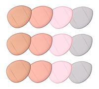 OFFIGAM 12pcs Mini Portable Powder Foundation Cream Sponge Blending Cosmetic Tool for Girl Makeup and Facial Application, Mixed Colors