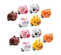 OFFIGAM 12Pcs Mini Pullback Cars Adorable Animal Designs for User Friendly Mechanism Party Favors for Engaging Cars for Birthday Goodie Bags
