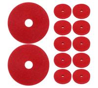OFFIGAM 12pcs Red Felt Cymbal Dampeners 36mm Thick Drum Felt Pad Set with Double-layer Cotton for Cymbal Protection and Sound Dampening, Suitable for Drum Kits and Hi-hat Stands
