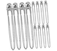 OFFIGAM 12Pcs Stainless Steel Hair Clips Durable Hair Styling Clamps for Salon Use Lightweight Accessories for Hairdressers and Everyday Styling