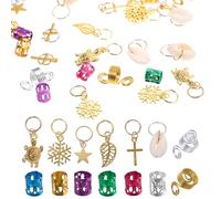 OFFIGAM 150pcs Braid Accessories Hair Jewelry for Braids and Dreadlocks Including Hair Charms Cuffs and Beads for Women Braiding Styles