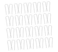 OFFIGAM 150pcs Galvanized M-Shaped Floral Pins for Plant Arrangements and Wreaths, Rust-Resistant Garden Stakes for Greenery Fixing and Landscape Decoration