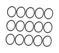 OFFIGAM 15pcs Black Rubber Trumpet Instrument Muffler Ring for Small Trumpets Easy Installation Noise Prevention Accessory Suitable and Tuning Slide Buffer