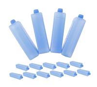 OFFIGAM 15pcs Reusable Freezer Ice Packs Stackable Cooling Blocks for Food Preservation Portable Air Conditioner Ice Packs for Travel and Home Use