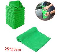 OFFIGAM 16Pcs Nano Absorbent Microfiber Towels Soft Face Cleaning Handkerchiefs for Travel Polyester Super Absorbent in Green and Purple Portable for Outdoor Use