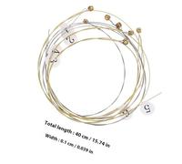 OFFIGAM 16pcs Steel Lyre Strings Full Set Replacement Kit for Portable Lyre Harp Accessories for String Changing and Musical Instrument Maintenance