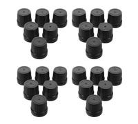 OFFIGAM 18 Tooth Screw Cap Replacement Bottle Covers Black 100pcs Leak Proof and Tamper Evident for Essential Oil and Scent Bottles for Aromatherapy and Fragrance Storage