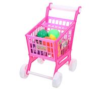 OFFIGAM 1Pc Mini Supermarket Cart Pink Simulation Shopping Cart for Educational Role Play Shopping Trolley for Preschoolers