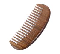 OFFIGAM 1Pc Portable Retro Verawood Scalp Massage Comb Natural Hair Tool for Smooth Handle Design for Relaxation and Hair Care