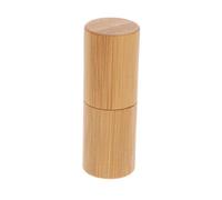 OFFIGAM 1Pc Refillable Essential Oil Bottle Simple Wooden Perfume Diffuser Dark Red for Travel and Daily Use Durable Leakproof Design Chic Vanity Decor