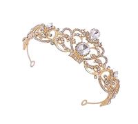 OFFIGAM 1Pc Rhinestone Crown Bridal Headband Elegant Hair Accessory for Weddings Parties and Special Occasions Lightweight and Luxurious Design for Brides Bridesmaids