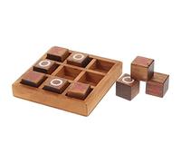 OFFIGAM 1Set Creative Wooden Toe Strategy Board Game of Game for Family Fun Engaging Educational for Parents to Develop Problem Solving Skills