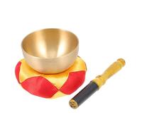 OFFIGAM 1Set Tibetan Meditation Sound Bowl Yoga Bowl for Relaxation Healing Includes Rod for Mindfulness Practices and Home Decor