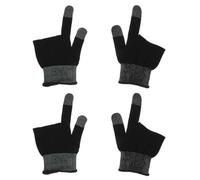 OFFIGAM 2 Pair Touch Screen Two Finger Gaming Gloves Black