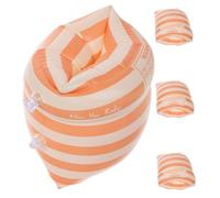 OFFIGAM 2 Pairs Inflatable Arm Floaties for Adults PVC Swimming Armbands with Antislip Textured Surface Quick Inflate Deflate Fit PVC Material for Swim Training and Beach Fun