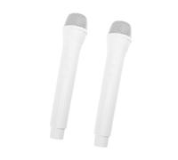 OFFIGAM 2 pcs Artificial Microphone Props for Realistic Faux Handheld Microphone for Pretend Play Role Play and Performance Safe and Sturdy Design for and Creative Fun