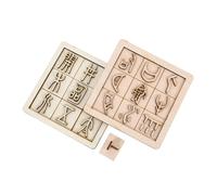OFFIGAM 2 Set DIY Science Experiment Kit for Educational Wooden Printing for Learning Chinese Characters Ancient Script Fun Skill Development and Family Engagement