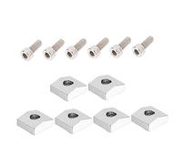 OFFIGAM 2 Sets Guitar Locking Nut Clamps Set with Hexagonal Screws Durable Tremolo Bridge String Locks for Electric Guitar Replacement Parts Easy to Install and Use
