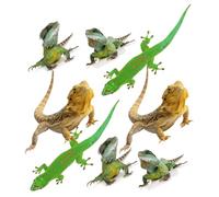 OFFIGAM 2 Sets Lizard Car Stickers 3D Adhesive Decal with Strong Visual Effect for Car Truck Van, Decorative Waterproof Animal Stickers for Scratch Covering and Exterior Accessories