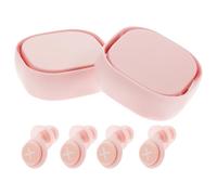OFFIGAM 2 Sets Pink Nano Silicone Construction Soundproof with Lightweight and Background Noise Protection for Studying and Reading Comfort