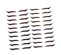 OFFIGAM 20 Pairs Charming Eyeliner Stickers Eyeshadow Stickers for Eye Makeup Fashionable and Easy to Apply for Women and Four Colors