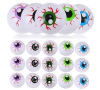 OFFIGAM 20 Pcs Halloween Party Eyeballs Bouncing Plastic Eyes Spooky Decorations for Trick Treat Games and Photo Props Realistic Safe PP Material