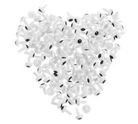 OFFIGAM 200pcs DIY Simulated Doll Eyes Plastic Safety Eyes for Bear Puppets Craft Supplies for Handmade Dolls Crochet and Early Childhood Education Projects