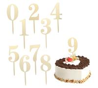 OFFIGAM 20pcs Acrylic Number Cake Toppers for Birthdays and Anniversaries Elegant Cake Decorations Suitable for Various Celebrations Numbers Included