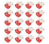 OFFIGAM 20Pcs Lucky Cat Charms Alloy Pendants for DIY Keychains Necklaces Bracelets Craft Accessories for Cat Lovers Decoration