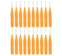 OFFIGAM 20pcs Mini Eyebrow and Interdental Brushes Set Portable Makeup Tools for Eyelash and Eyebrow Filling for Girls and Travel Caps