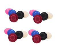 OFFIGAM 20pcs Miniature Doll Hat Ornaments Lovely Doll Caps for DIY Decoration Handmade Crafts for Home Decor and School Projects Black Red Royal Blue