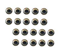 OFFIGAM 20pcs Realistic Fishing Lure Eyes for All Water Adventures Natural Holographic Design Enhances Fish Streamlined Shape for Longer Casting for Beginners and Experts