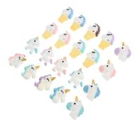 OFFIGAM 20pcs Resin Unicorn Charm Accessories for Jewellery Making and Scrapbooking Long Serving Life and Easy to Attach for Color
