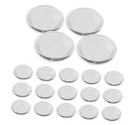 OFFIGAM 20pcs Silicone Lash Pads Oversized Round Eyelash Fan Holder Soft Skin-friendly Reusable Lash Extension Eye Pads for Professional Salon and Personal Use