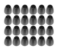 OFFIGAM 24 Pcs Black Silicone Replacement Earbuds for Stethoscope, Soft Replaceable Ear Tips Compatible Medical Stethoscopes, Suitable for Hospital and Clinic Use