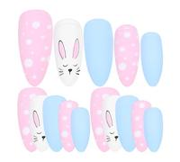 OFFIGAM 24pcs Press Nails Glue Nails Kit for Girls Manicure Supplies DIY for Stylish Finish