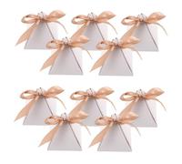 OFFIGAM 25pc Creative Triangle Candy Boxes Paper Treat Holders for Wedding Valentine's Day Holiday Celebrations Stylish Favors for Sweets and Chocolates