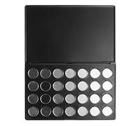 OFFIGAM 28holes Magnet Eyeshadow Palette Round Metal Pans Storage Container for Empty Makeup Board Magnetic Makeup Board Magnetic Eyeshadow for Creating Your Own Custom Palettes