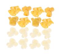 OFFIGAM 2Bags Miniature Fake Popcorn DIY Charms of Popcorn for Jewelry Making Cute Accessories for Necklaces Bracelets Earrings and Craft Projects Random Styles
