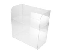 OFFIGAM 2layer Transparent Makeup Organizer with Layers Acrylic Storage Box for Cosmetics and Jewelry Space-saving Design for Vanity and Desktop Use
