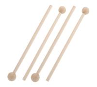 OFFIGAM 2pairs Wooden Solid Wood Percussion Rods for Drumming Practice and Versatile Music Drumsticks for All Drum Types