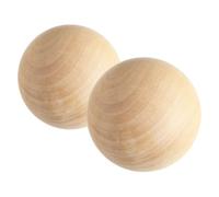 OFFIGAM 2pcs 7cm Unfinished Round Wood Balls Natural Beige Solid Wooden Spheres Smooth Surface for Decorative Spheres and Artistic Expressions in DIY Projects