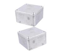 OFFIGAM 2pcs Aluminum Guitar Effect Pedal Box Diecast Enclosure for Durable Protection for Professional Musicians and Compatibility