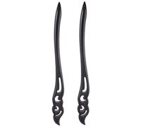 OFFIGAM 2pcs Ancient Style Hair Accessory Ebony Hair Pins Traditional Chinese for Chinese Festival