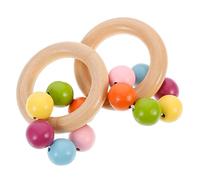 OFFIGAM 2pcs Baby Hand Rattles Ring Sensory Shaker for Infants Newborns Early Education Development