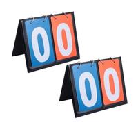 OFFIGAM 2pcs Basketball Score Keeper 2-digit Dual-sided Pvc Tabletop Scoreboard Quick Score Update and Team Differentiation for Community Events and Schools